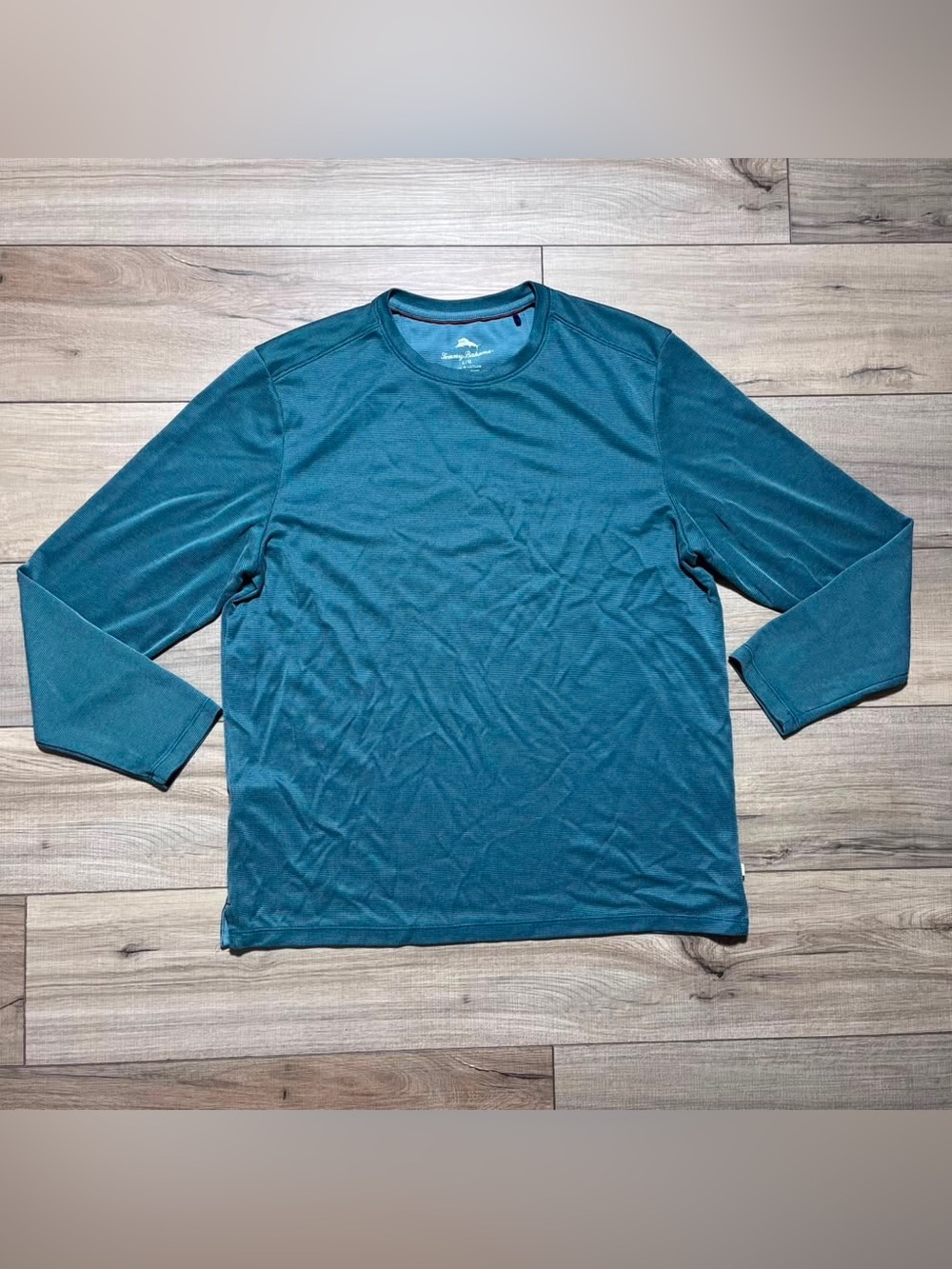 Tommy Bahama Mens Crew Neck Long Sleeve Tencel Modal Shirt Size L‎ Green